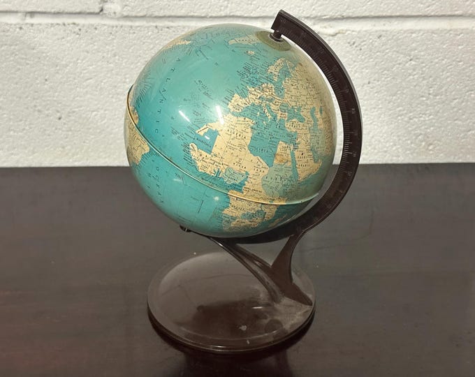 Vintage Mid Century Circa 1970’s Small World Globe - Nova Edition RICO Florence - Made In Italy