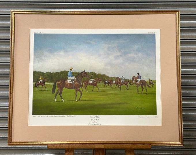 The 200th Derby Ltd Edt. Lithograph Print After Oil Painting By Madeline Selfe