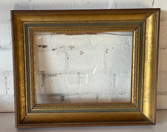 Lovely Antique 19th Century Swedish Made Frame with Glass - with Gallery Label