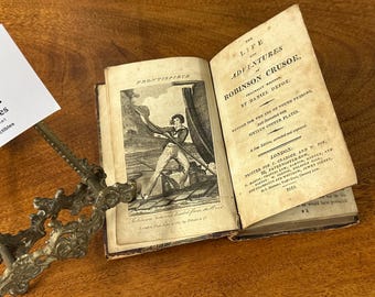 The Life & Adventures Of Robinson Crusoe By Daniel Defoe 1813 Rare Book - Revised for the Use of Young Persons