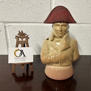 Vintage Ceramic Napoleon Decanter Bottle.