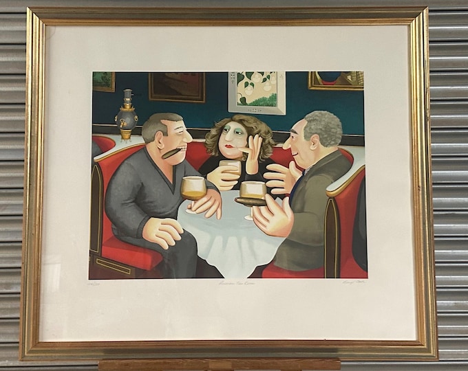 Superb Framed & Glazed Limited Edition Silkscreen Print ‘Russian Tea Room’ Signed by Beryl Cook
