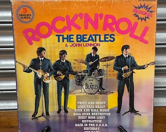 Rock'N'Roll The Beatles & John Lennon 1975 Cofanetto 3 LP - Buone condizioni