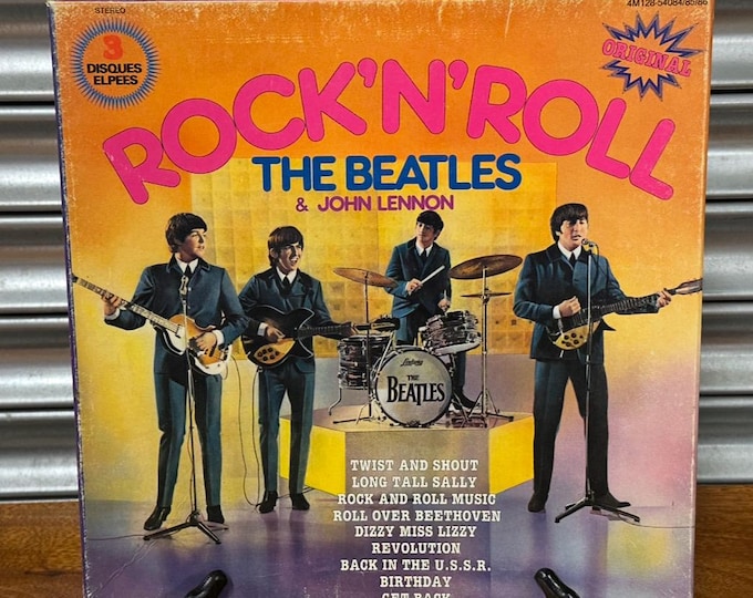 Rock’N’Roll The Beatles & John Lennon 1975 3 LP Box Set - Good Condition