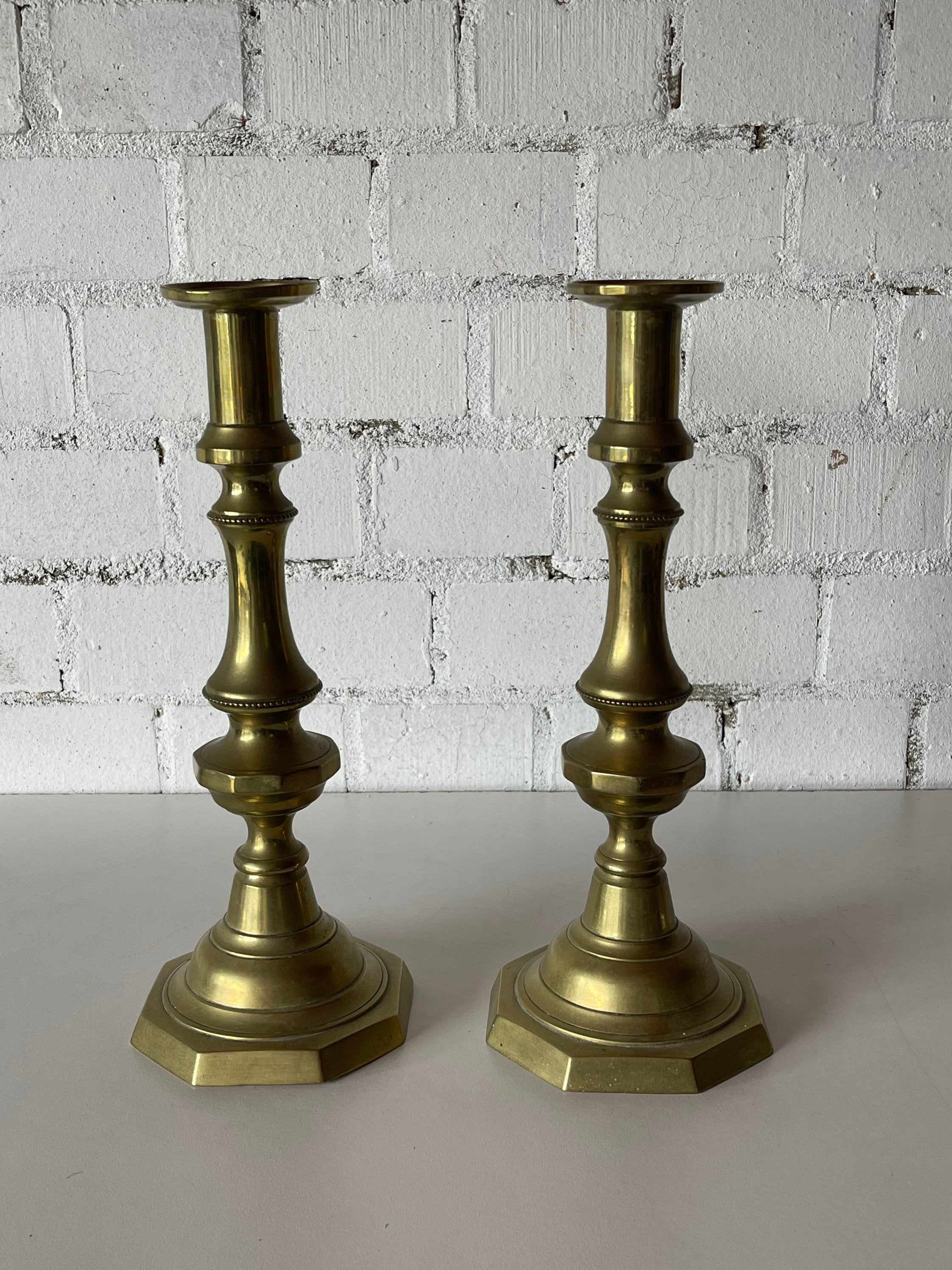 Gorgeous Pair of Fine Early 19th Century Georgian Brass