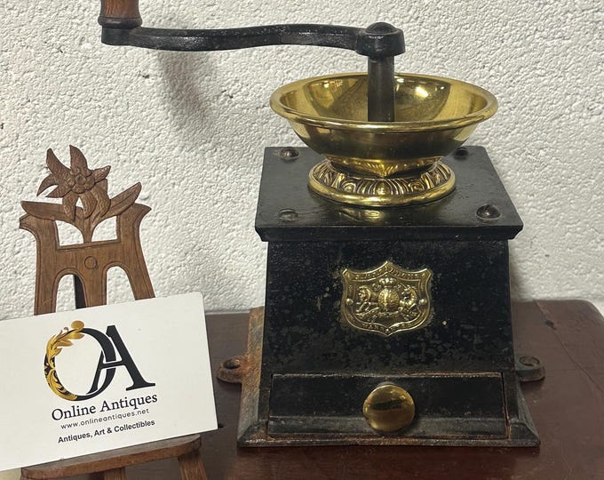 Antique Victorian Cast Iron No 1 Coffee Grinder by J & J Siddons Ltd c1890’s