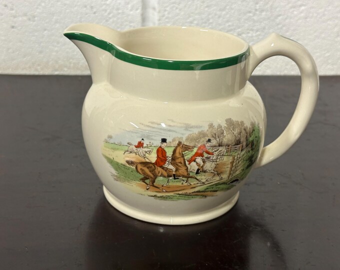 Vintage Copeland Spode J F Herring Hunting Scene Milk Jug, Titled Off to Draw