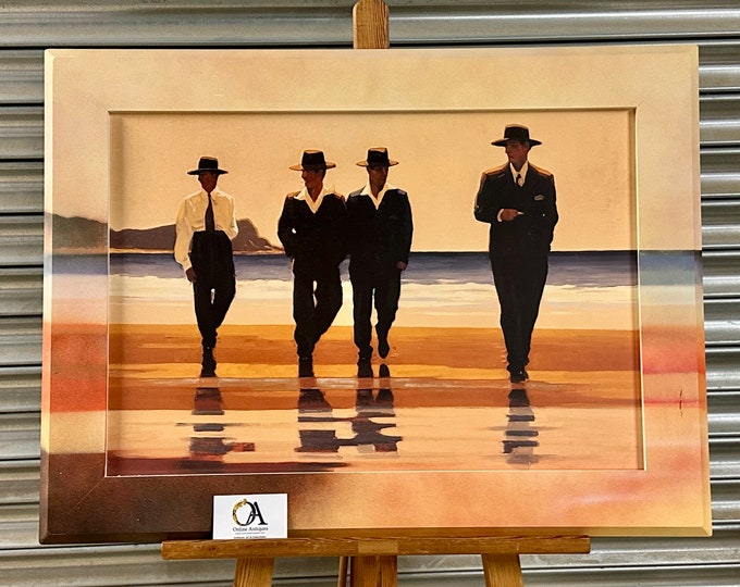 Jack Vettriano - The Billy Boys - Framed Canvas Effect Framed Print