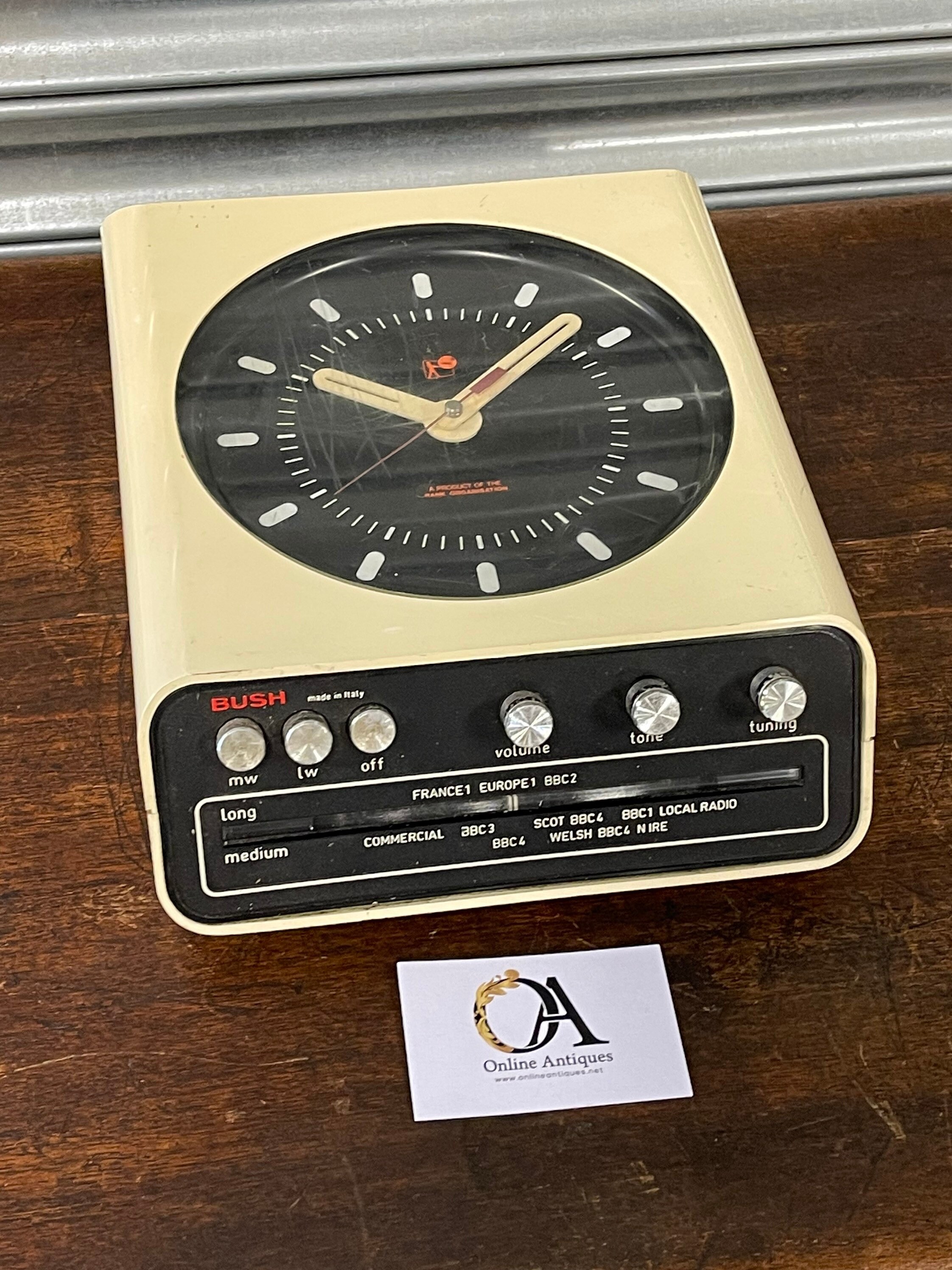 1960’s Rare Retro Mid Century Rank Organisation Bush Clock Radio