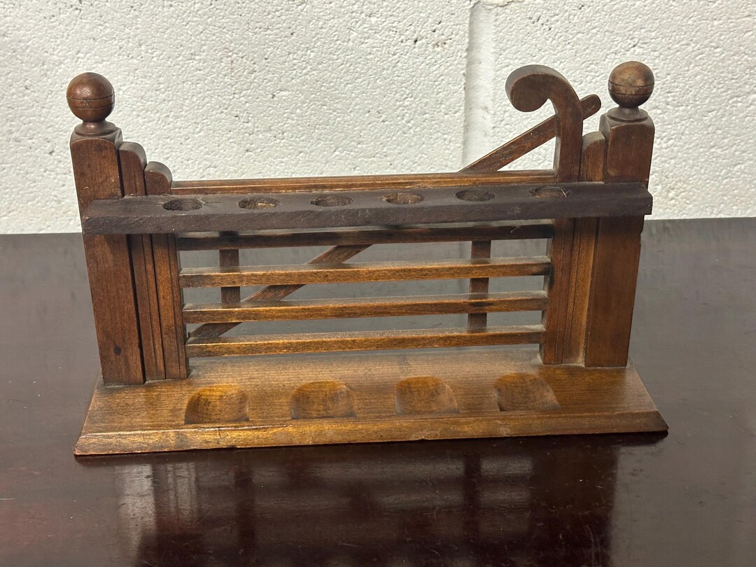 Superb Vintage Oak Pipe Rack in the Form of A Gate Perfect Gift - Etsy