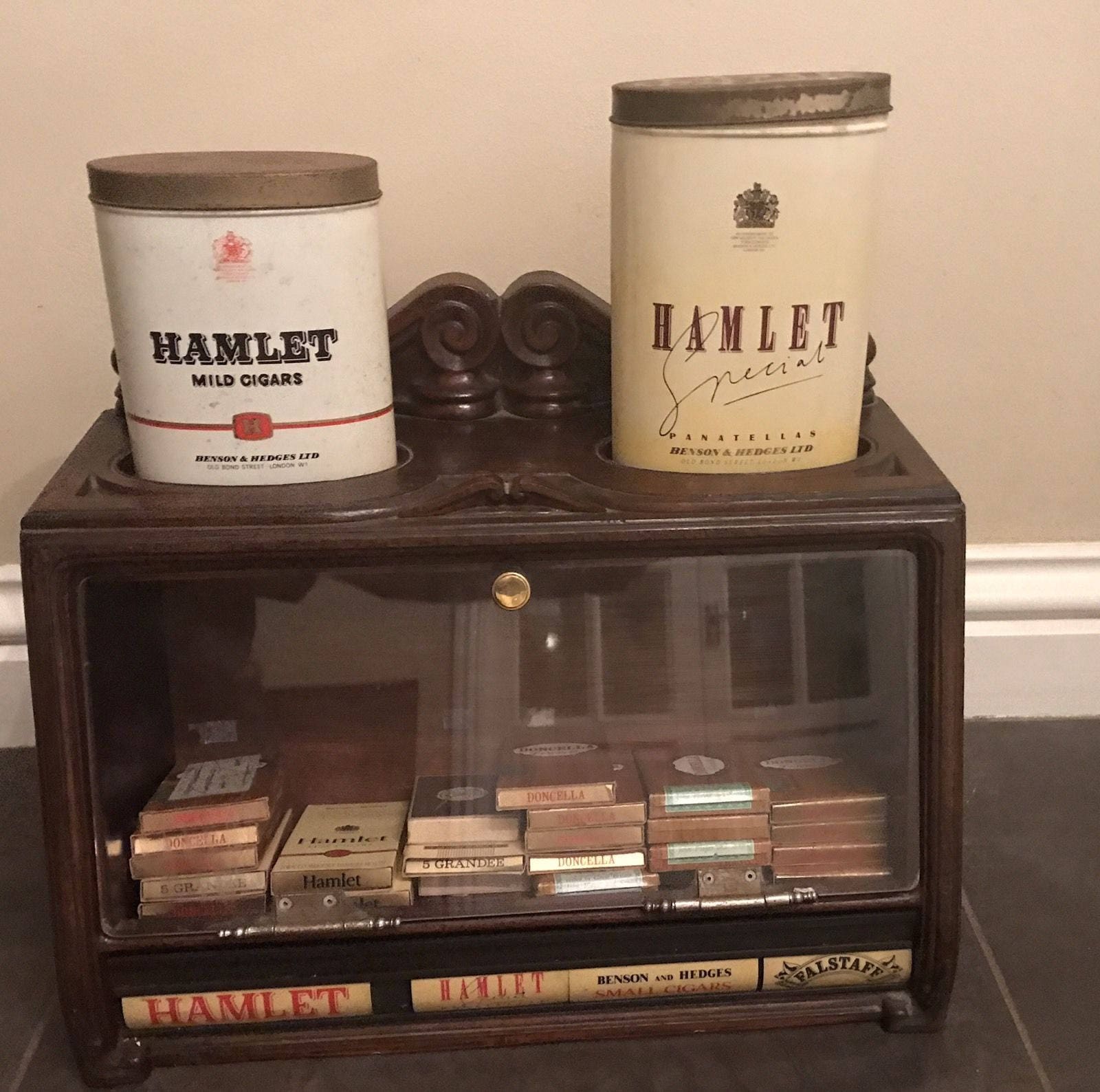 Vintage Mahogany Gallaher Cigar Made By Roger Aplin Of Dublin Ireland