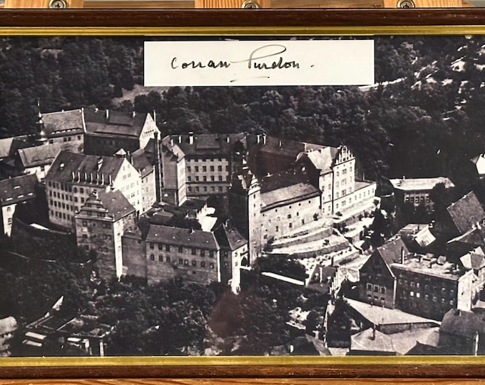 Colditz Photograph Signed By Major General Corran Purdon - Prisoner At Colditz