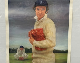 Tryon Gallery Limited Edition Print of Cricketer Alan Knott, after the Artist Theodore Ramos