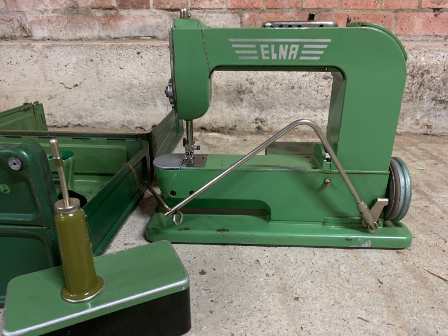A Rare c1940’s Vintage ELNA No.1 Sewing Machine.