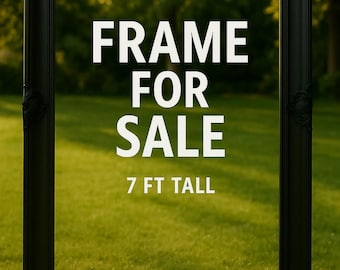 Black Ornate Frame – 7ft x 5ft – Perfect for Events, Weddings, Parties - Props