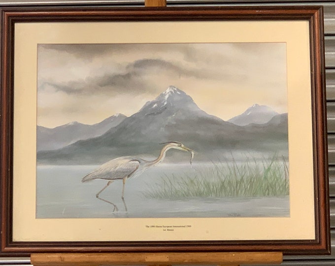 The 1990 Heron European International 1500 1st Master - Watercolour by John Rolfe