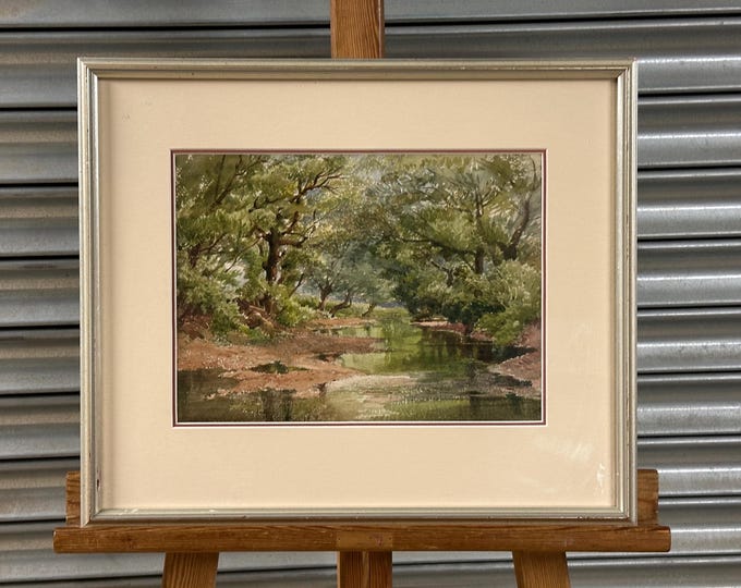 19th Century Watercolour Landscape by Peter James – Original Antique Artwork