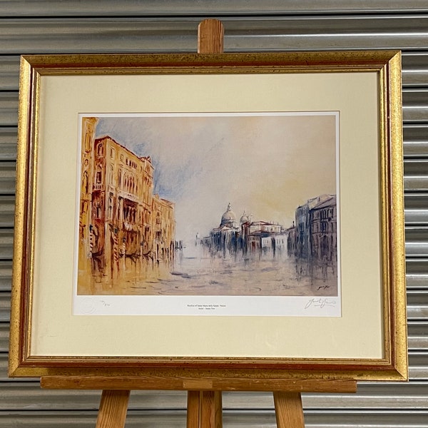 Beautiful Limited Edition Print Of Venice By Artist, Justin Tew 130/850