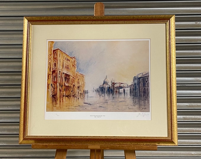 Beautiful Limited Edition Print Of Venice By Artist, Justin Tew 130/850