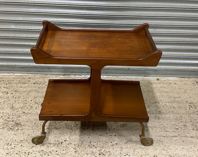 Danish Mid 20th Century Teak Cocktail Trolley