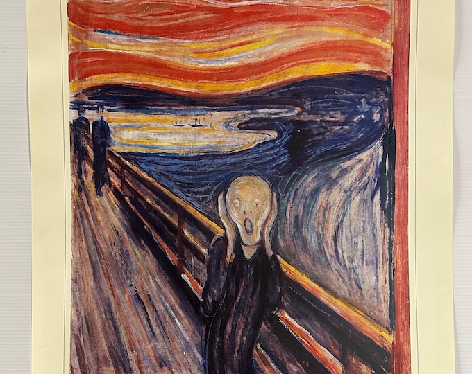 Iconic Art Poster Print – The Scream by Edvard Munch Printed By DACS 1999