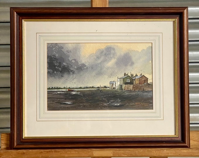 Beautiful Original Watercolour of Ravenglass, Lake District, Cumbria by Robert W Harris