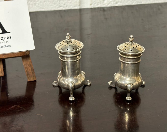 Pair Of Antique Gorham Sterling Silver Pepperettes