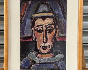 Framed Print ‘The English Clown’ after French Artist Georges Rouault
