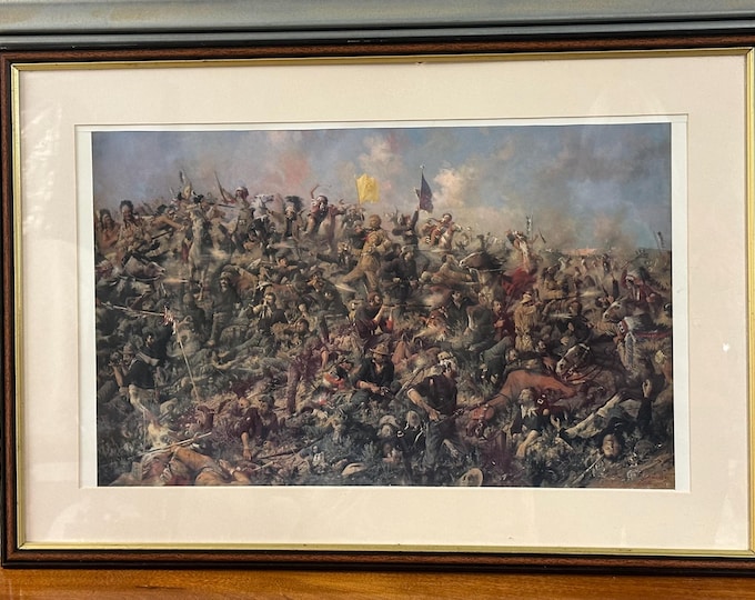 Custer's Last Stand by Edgar Samuel Paxson Custom Framed Finest Quality Print