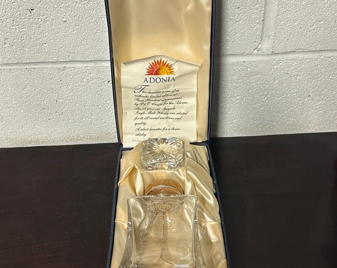 Limited Edition Adonia Decanter, Commissioned by P&O Cruises for the Adonia Ship