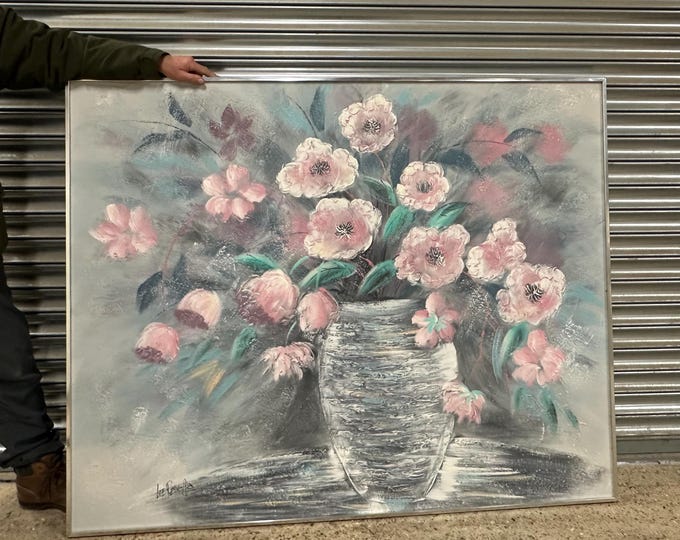 Stunning, Very Large Vanguard Studios Lee Reynolds Still Life Oil Painting