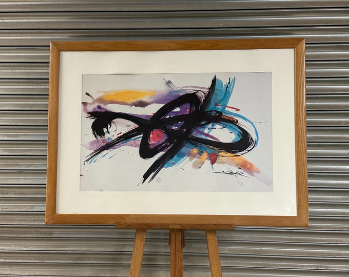 Large Contemporary And Very Colourful Abstract Artwork Print
