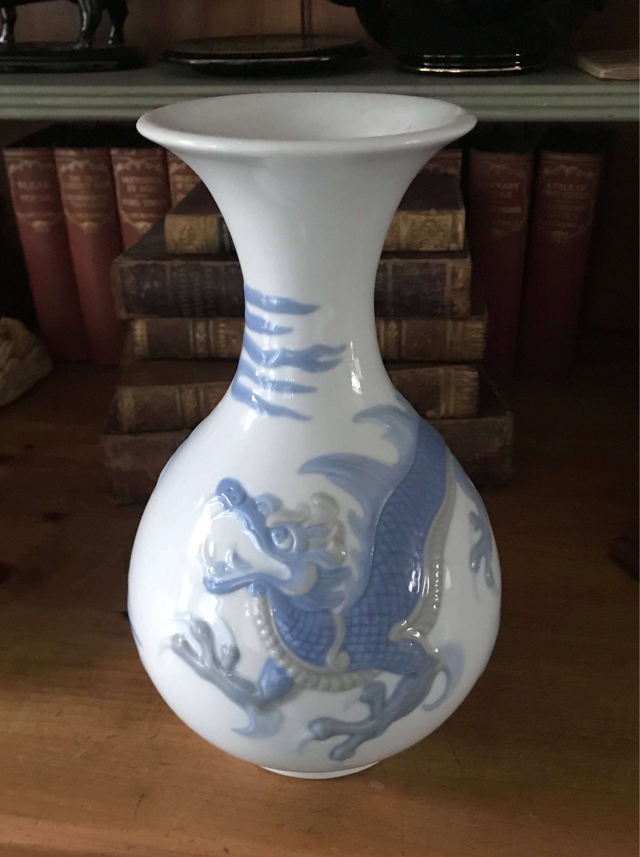 Rare Large Beautiful Lladro Porcelain Dragon Vase 4690 circa Etsy