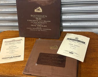 His Master’s Voice Album. Beethoven Violin Concerto & Franck Symphony In D Minor
