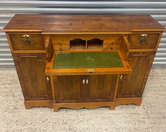 Beautiful Quality 19th Century Style Secretaire Desk / Sideboard