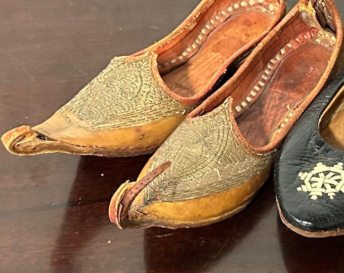 Pair of Small Vintage Indian Shoes
