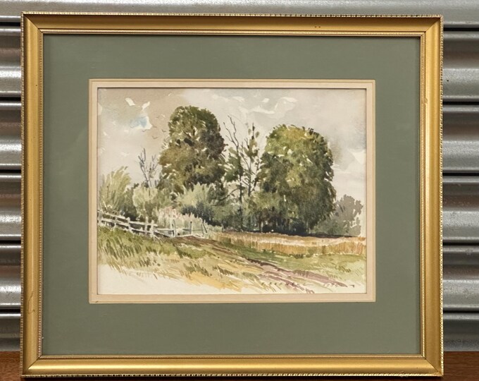 Framed and Glazed Landscape Watercolour by Herbert Rodmell (1913-1994), Signed & Dated 1979