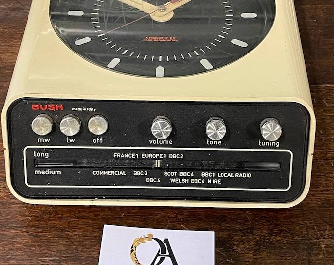 1960’s Rare Retro Mid Century Rank Organisation Bush Clock Radio