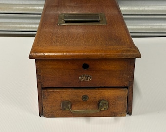 Vintage Gaskell & Chambers Wooden Shop Till / Cash Drawer – Brass Fittings – Needs Restoration