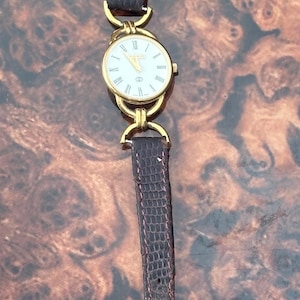 Vintage Gucci 18K geelgouden 10 micron verguld Gucci 6000L-horloge