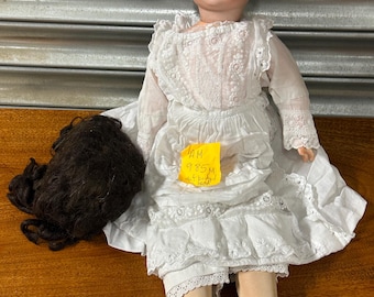 Antique Armand Marseille 985 Bisque Head Doll – German – Sleep Eyes (A/F)