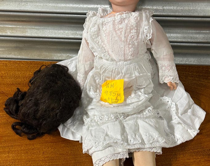 Antique Armand Marseille 985 Bisque Head Doll – German – Sleep Eyes (A/F)