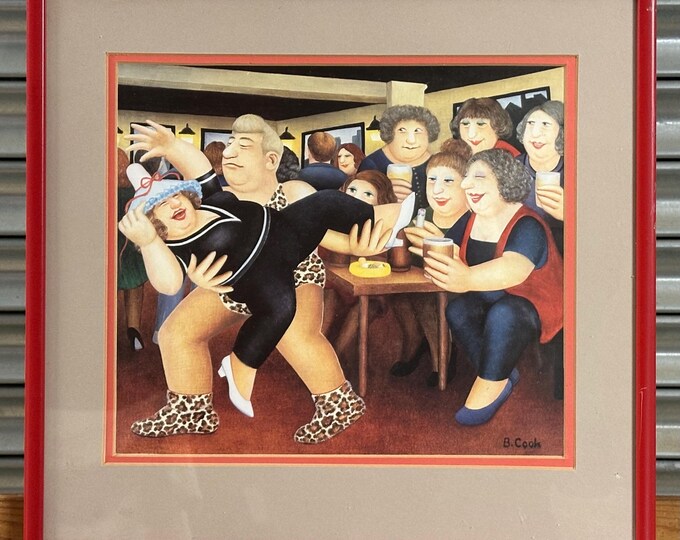 Framed And Glazed Print By Beryl Cook (1926-2008) Titled ‘The Tarzanogram’