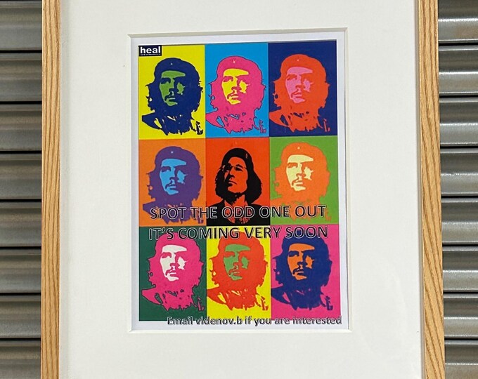 Heal Che Guevara Colourful Pop Art ‘Spot The Difference’ After Andy Warhol
