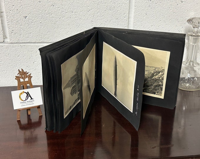 A 1920’s / 1930’s Album Of 48 Black & White Photos Including R101 Airship Hendon, Stonehenge, White Cliffs of Dover etc