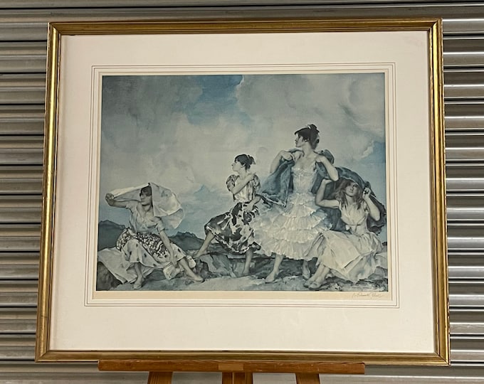 Wonderful Limited Edition Print ‘The Shower’ Signed by the artist Sir William Russell Flint (1880-1969)