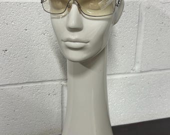 Vintage Used Women’s Chanel Diamanté Shield Sunglasses