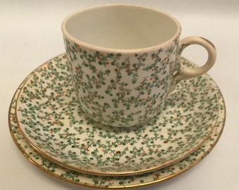 Rare early 19th Century 3 piece Teaset, Comprising Cup, Saucer and Plate