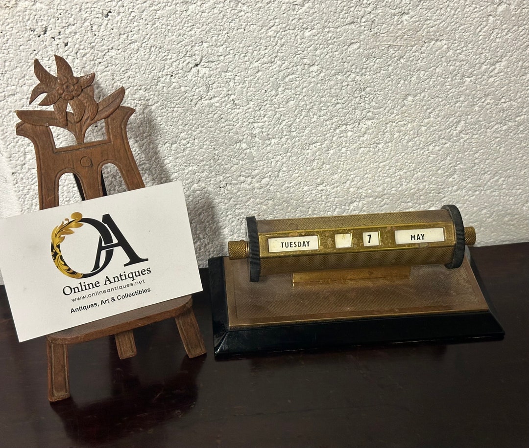 Vintage Circa 1950’s Perpetual Calendar Desk Calendar - Etsy UK