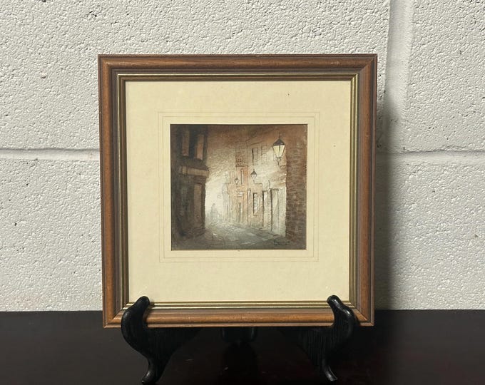 Lovely Watercolour Of Sandgate Whitby By 20thC Artist, Bernard Wheadon